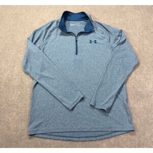 Under Armour Men's UA Tech 2.0 1/2 Zip Pullover - Blue Space Dye - SM